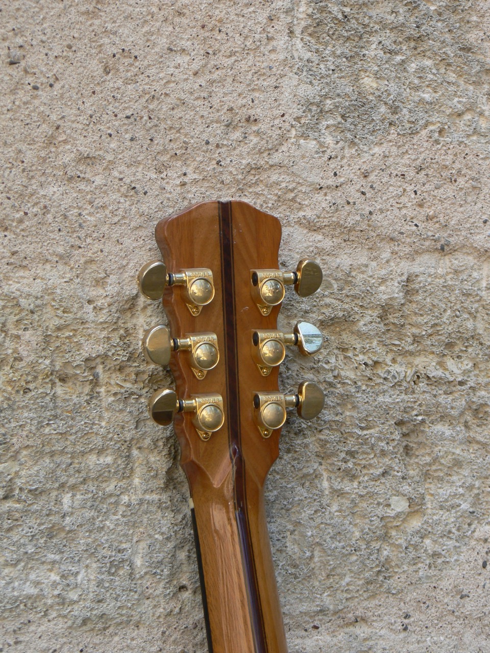 Tête guitare folk-concert